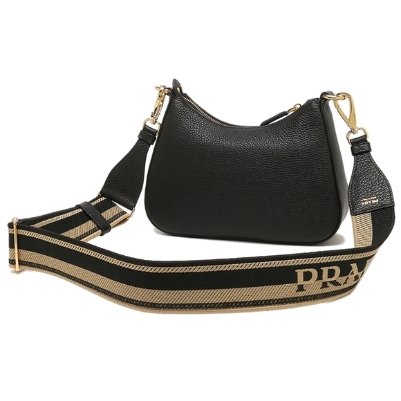 Prada Mini Bag Vitello Bag Shoulder Dyno Soft Black - Picture 5 of 7